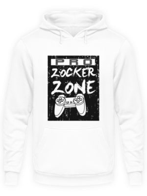 Pro Zocker Zone mit Controller - Unisex Kapuzenpullover Hoodie-1478